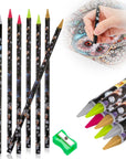 9 Pcs Diamond Painting Pen Rhinestone Picker Pencil Set Self Adhesive Nail Dotting Wax Pen with Pencil Sharpener Resin Point Drill Pens 5D Crystal Gem Pick up Tools DIY Nail Art Accessories