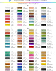 Polyester Embroidery Thread, 80 Spools Embroidery Machine Thread, 500M (550Y) Each Thread Spool, Colors Compatible with Janome & Robison-Anton Colors - Color Card Contained in Box
