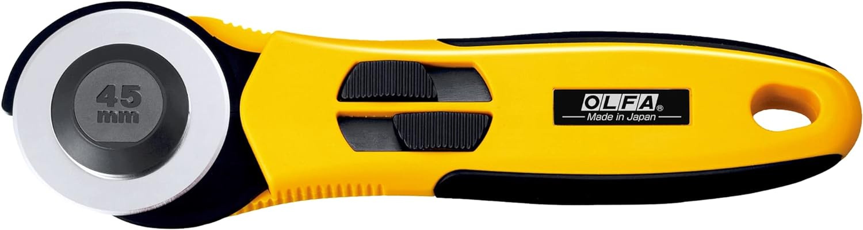 Rotary Cutter, 45Mm Quick-Change, RB45-1 Tungsten Steel Blade, Comfortable Rubber Grip, Ideal for Sewing, Quilting, Crafts, Replacement Blade:  RB45-1, Alloy Steel Blade, Made in Japan