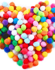 400 Pieces 1 Inch 20 Colors Pompoms Arts and Crafts Pom Poms Balls for Hobby Supplies and Creative Craft DIY Material