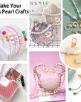 Pearl Beads for Bracelets Making 28 Colors Pearl Beads, 1680Pcs Multicolor Pearl Beads for Necklaces Earrings Making, round Pearl Beads Kit DIY Crafts for Girls Kids Adults