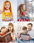 Arts and Crafts for Kids Ages 8-12 & 6-8, Window Suncatcher Diamond Painting Kits by Numbers for Girl Ages 7 9 11 Year Old Gem Art for Kids Ages 9-12 Birthday Gift Idea for Teens (Nature)