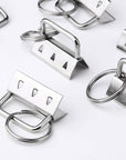 50 Sets Key Fob Hardware Key Fob Keychain Wristlet with Split Ring 1.25 Inch