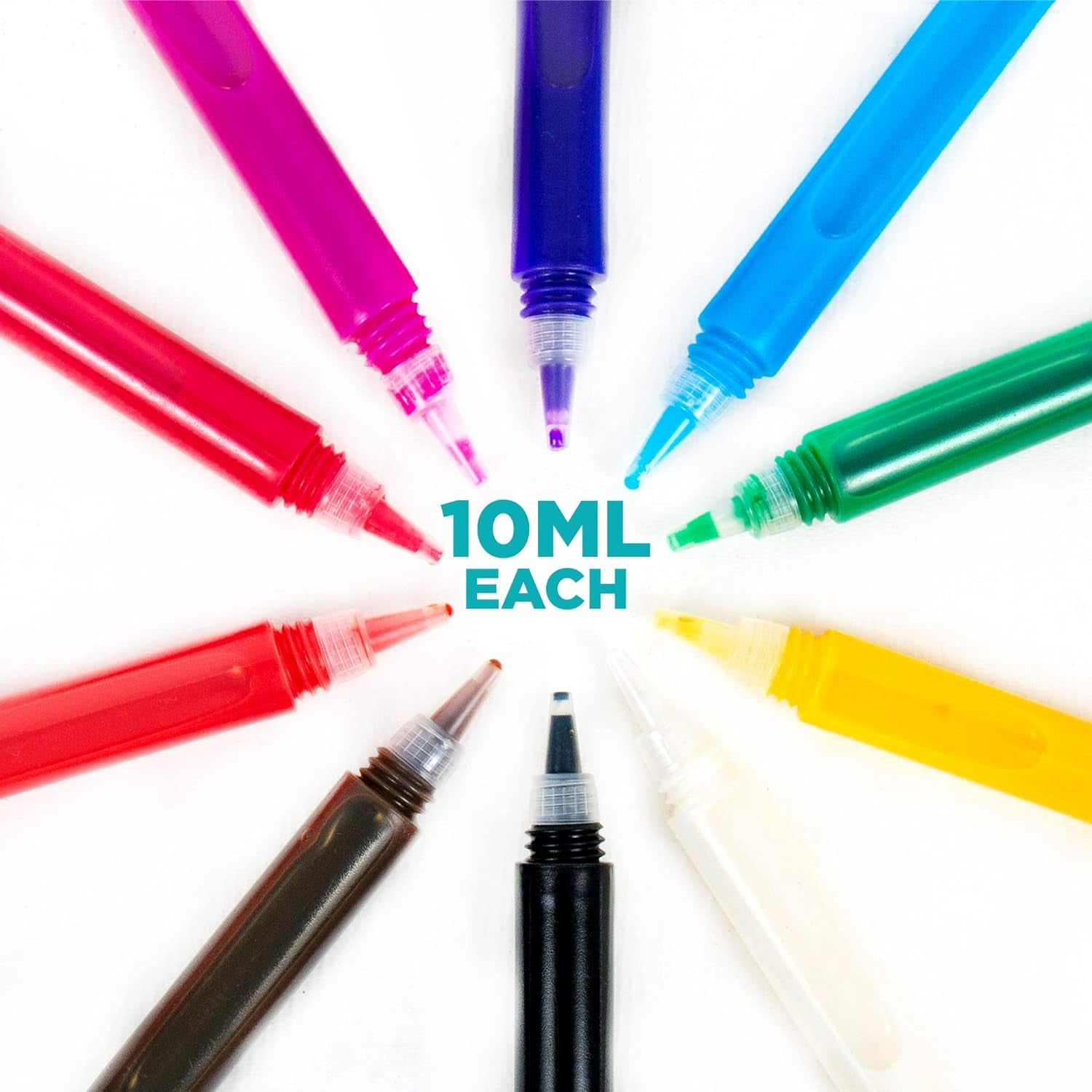Yes  Suncatcher Paint Pens 10 Pack, 10Ml Nontoxic Suncatcher Paint Pens for Window Art, Window Art Paint Refill, Paint Projects, Suncatchers Sold Separately