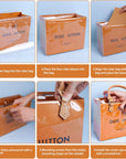Clear PVC DIY Tote Bag Handbag Making Kit Handmade Gift Bag Craft Accessory Tool Set Birthday Holiday Gift Bag (R)