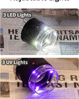 30X Jewelers Loupe, Adjustable Focal Length Magnifier with 3 LED Light for Gems, Jewelry, Coins, Stamps, Etc (Black)