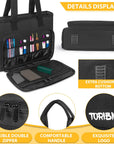 Carrying Bag for Diamond Painting A4 LED Light Pad, Diamond Painting Tools Storage Bag, Embroidery Bag Protective Case for Embroidery Floss and Supplies, 15.4"X12.2"X4.7", Black,Bag Only