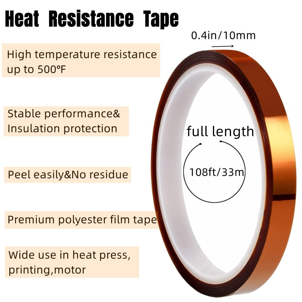 Tshirt Ruler Teflon Sheets Heat Tape,3 Teflon Sheets for Heat Press,8 Tshirt Ruler Guide for Vinyl Alignment,1 Heat Resistant Tape