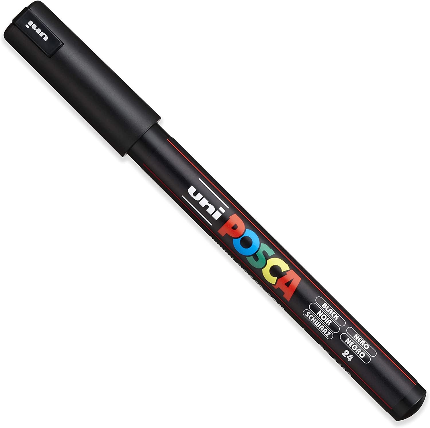 - Ultra Fine to Fine Paint Marker Pens Set - PC-1MR, PC-1M, PC-3M - Black Ink - Pack of 3