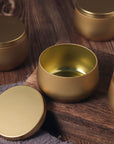 8Oz Candle Tins 24 Pieces,Candle Jars Candle Containers with Lids, 8 Oz, for Candles Making, Arts & Crafts, Storage, and Gifts (Black 12Pcs+Gold 12PCS)