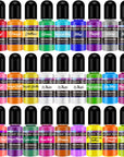 Epoxy Resin Pigment - 12 Colors Epoxy Resin Liquid Dye Transparent High Concentration Resin Colorant for Epoxy Resin Crafts Art Coloring, Painting, Jewelry DIY Making, 0.35Oz/10 Ml Each