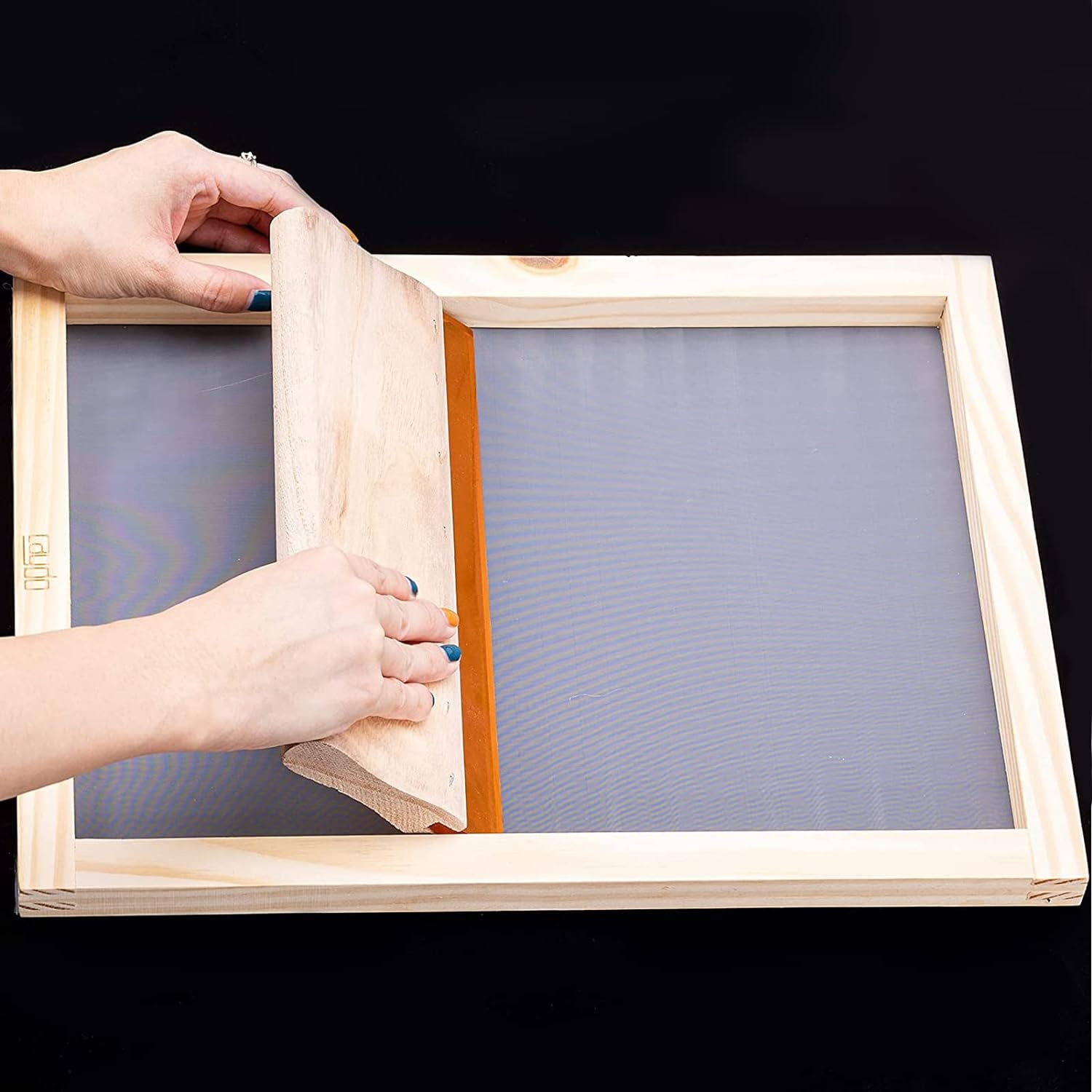 4 Pieces 4 Size Screen Printing Frame with 110 Mesh for Screen Printing Beginners and Kids, 9 X 5.1 Inch, 10.6 X 6.7 Inch, 12.2 X 8.2 Inch, 14 X 10 Inch