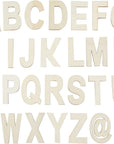 Unfinished Wooden Letters, Symbols, Storage Tray, 3 Inch Alphabet (112 Pieces)