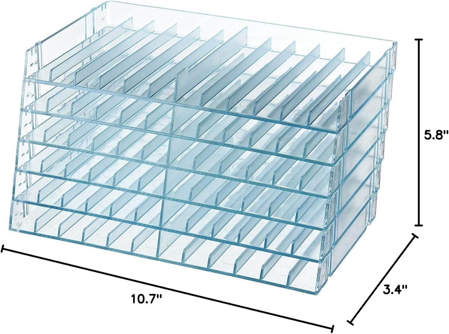 Crafter&#39;S Companion - Universal Marker Storage System Modular System for 72 Pens (4 Trays) - Clear, 6 Count (Pack of 1)