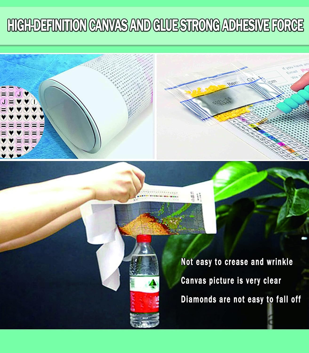 Diamond Painting Kits for Adults,Diamond Art Halloween HD Canvas DIY 5D Full Drill round Crystal Rhinestone Gem Arts Dots Diamonds Craft Paint for New Home Wall Decor - Season of the Witch 12 X 16 In