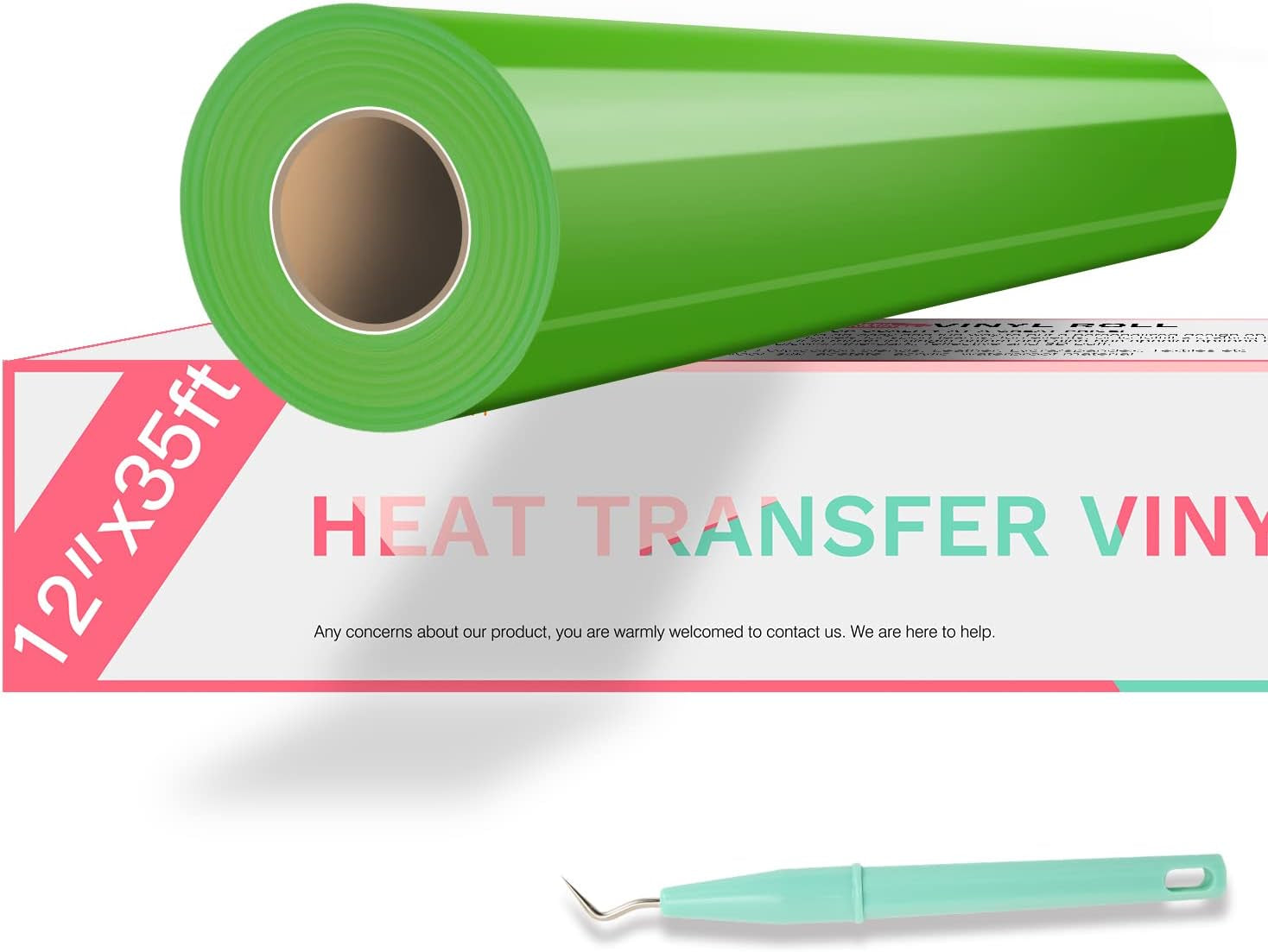 Puff Vinyl Heat Transfer - 12&quot; X 15FT White Puff Vinyl Heat Transfer for T Shirts, White Puff HTV Vinyl Heat Transfer for Cricut &amp; Cameo - Easy to Cut &amp; Weed for Heat Vinyl Design(White)