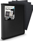 11X17 Art Portfolio Binder with Mounting Paper - (Ruby) Large Portfolio Folder for Artwork Displays 48 Pages, 11 X 17 Presentation Folder with Plastic Sleeves, Portfolio Binder Organizer