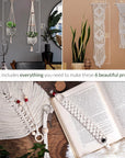 Macrame Kits for Adults Beginners with 126 Macrame Supplies and 7 Projects E-Book: DIY Macrame Kit with 165 Yards Macrame Cord and Craft Supplies & Materials to Start Macrame!