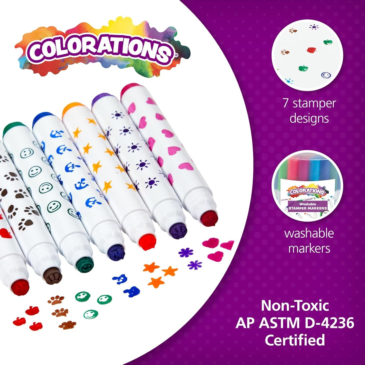 STAMPBUCK  Washable Marker Stamper Bucket (Pack of 44)