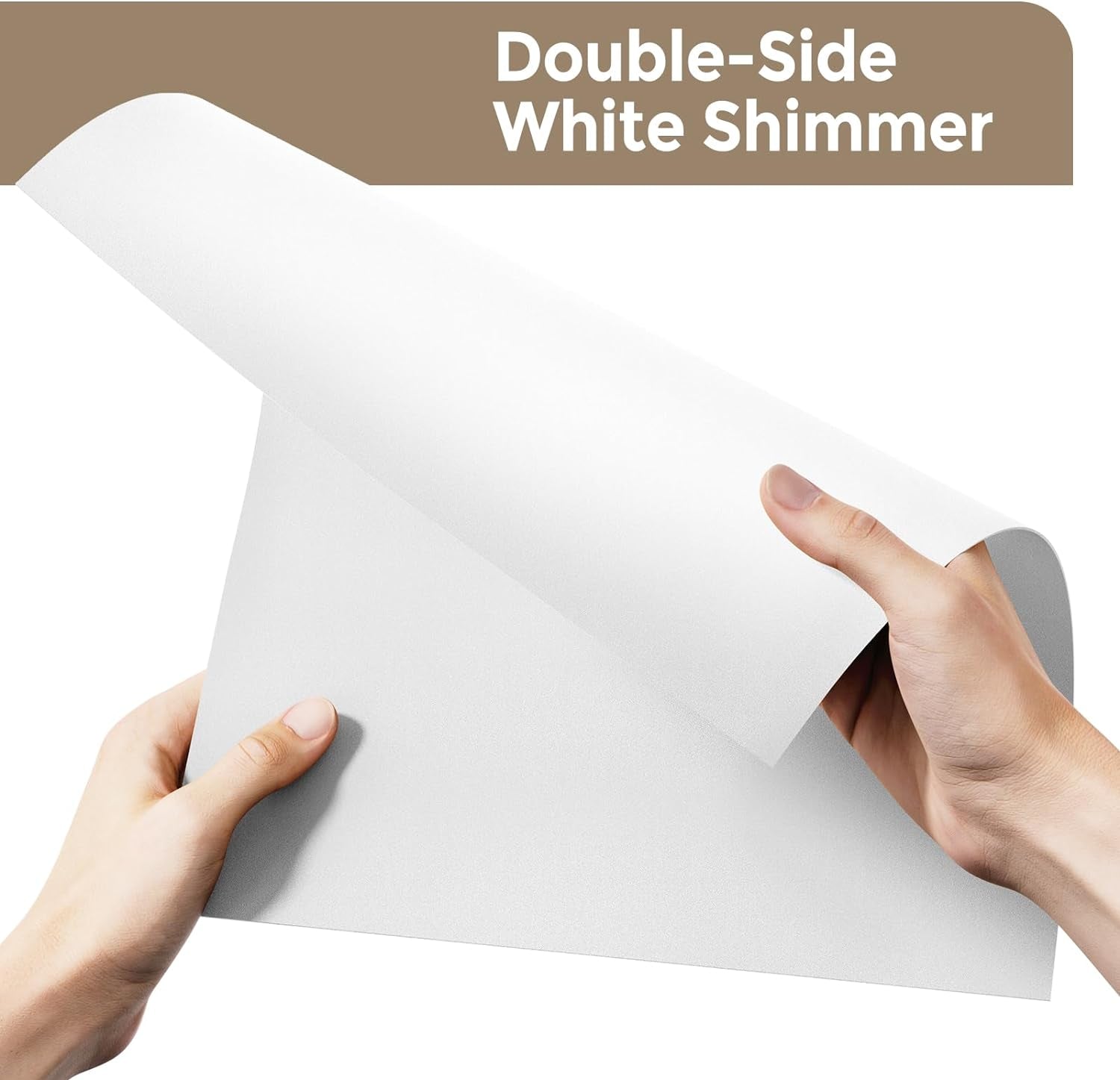 25 Sheets White Shimmer Cardstock 8.5 X 11 Cardstock Paper, Thick Cardstock 92Lb/250Gsm Card Stock Printer Paper, Cover Stock Metallic Paper for Christmas Card Making, Invitations, DIY Crafts