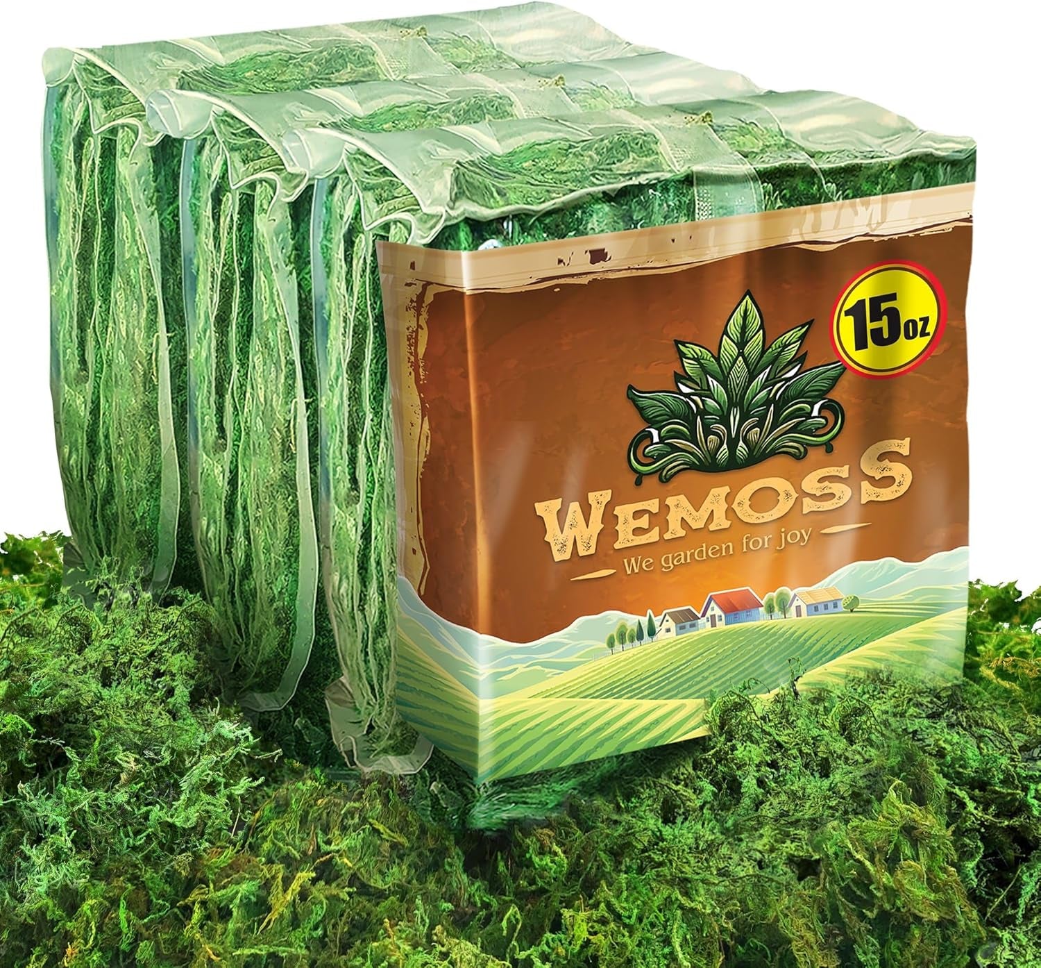 Green Craft Moss, Real Forest Moss for Planters, Decorative Moss for Table Centerpieces Wedding Christmas Fairy Party Decor, Forest Moss for Indoor Planters, DIY Project 7 Oz