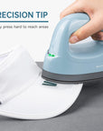 Mini Heat Press Machine, Easy to Use for T-Shirts, Shoes, Hats, Bags and Small HTV Vinyl Projects Transfer, 4 Heat Settings & Precision Tip, Ceramic Coated Heating Plate, 120V
