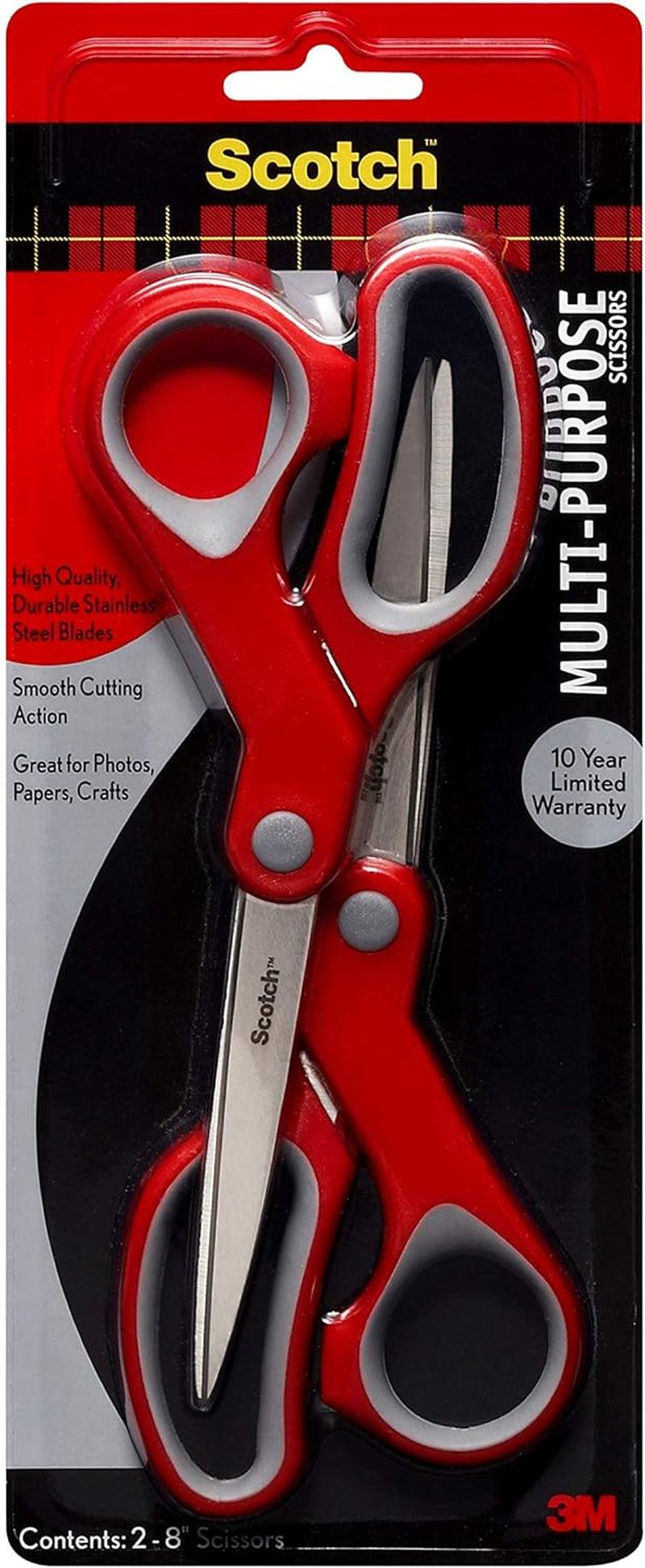 ™ Multi-Purpose Scissor, 8 In, 2-Pack