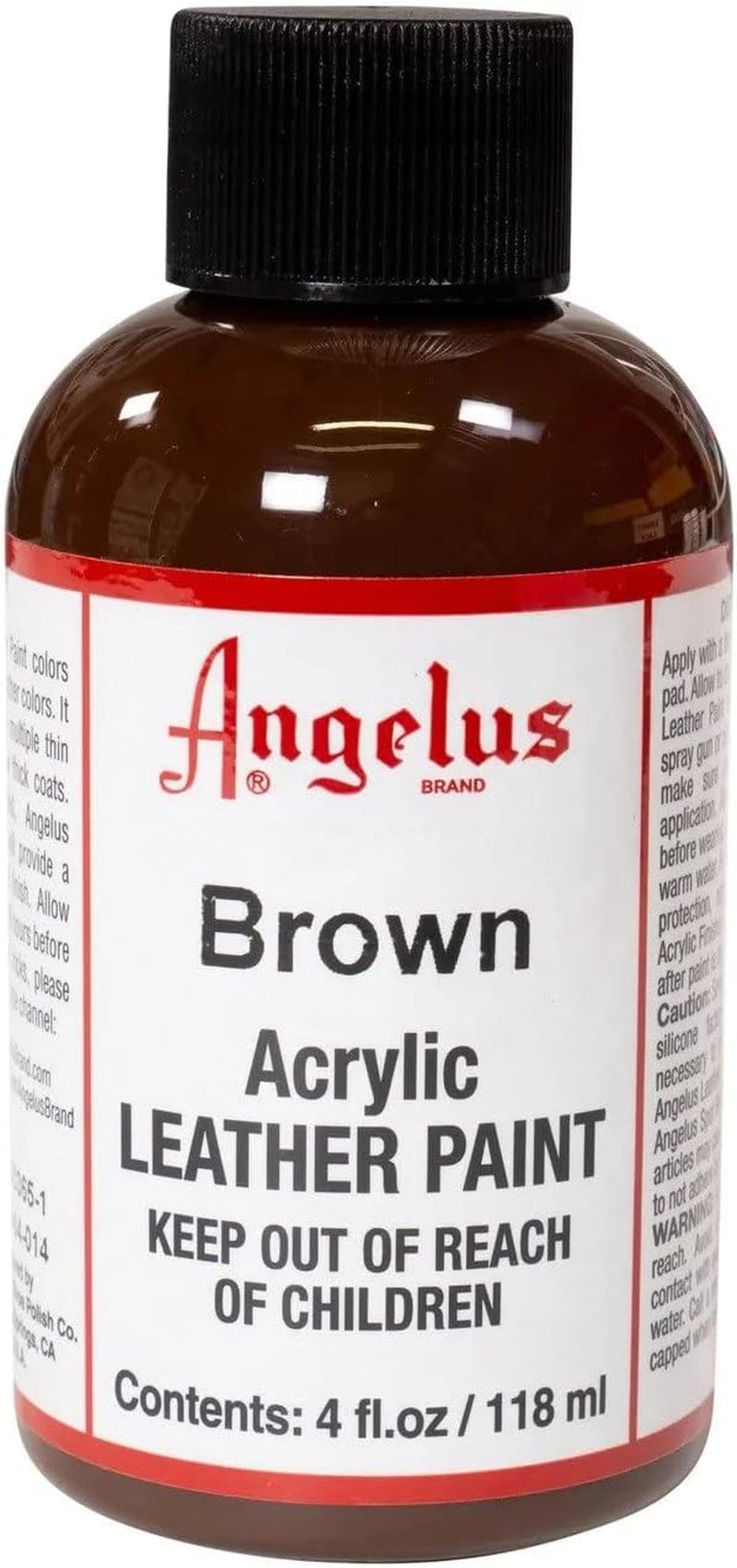 Acrylic Leather Paint Brown 4Oz