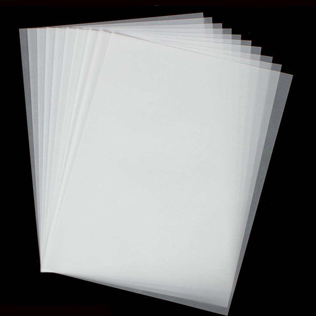 Translucent Vellum Paper - Pack of 50 - Vellum Transparent Paper 8.5 X 11 Inches 110GSM Paper Printable Sketching Tracing Drawing Craft