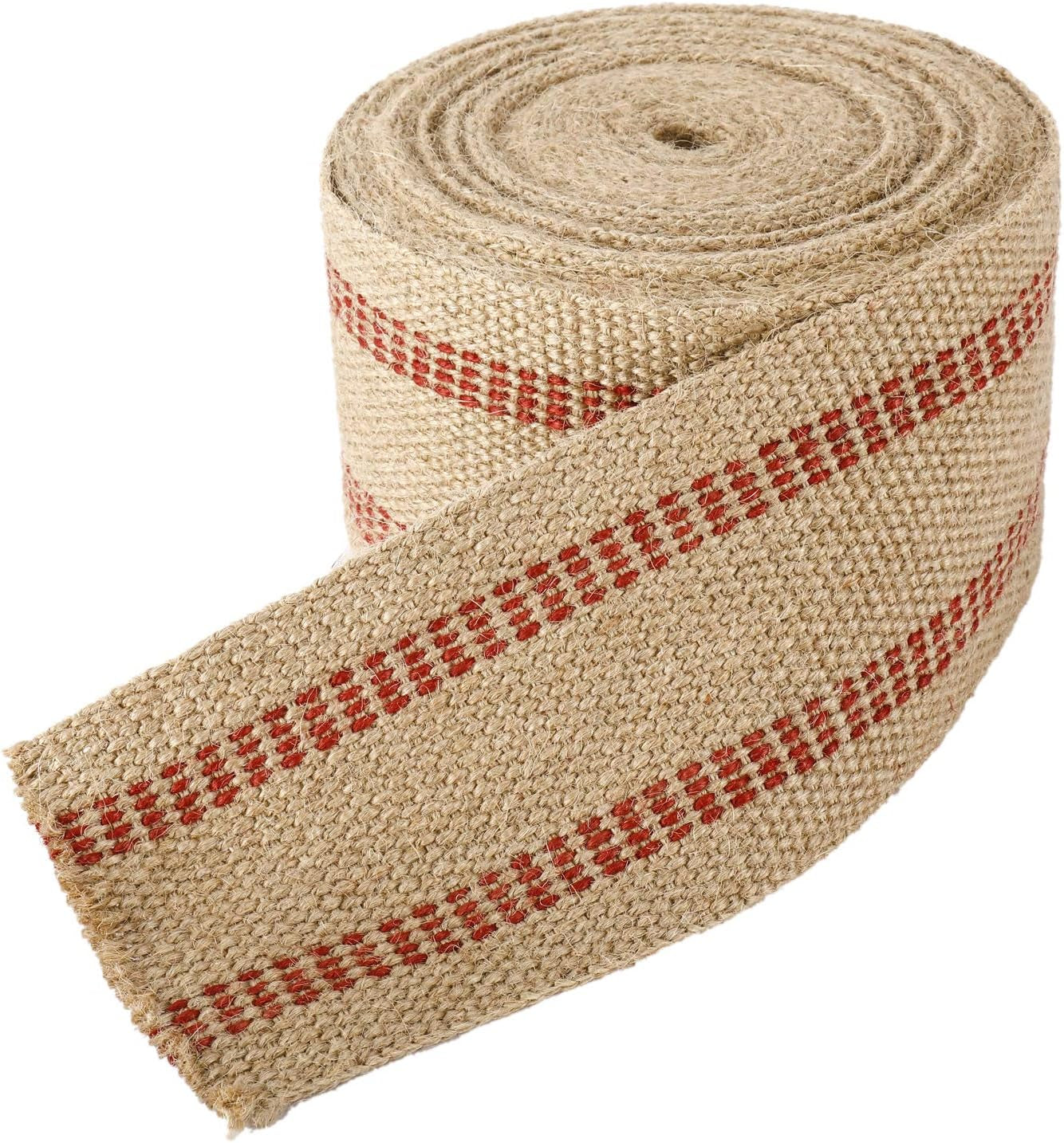 Craft Jute Webbing Tape, 3.5" X 10 Yd,11 Lbs Heavy-Duty for Chair Repair, Crafting, Burlap Ribbon, Upholstery