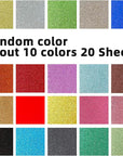 20 Sheets Glitter Cardstock Paper, 10 Colors Premium Glitter Paper for Crafts, 250GSM Sparkly Card Stock Paper for Card Making, Scrapbooking, DIY Projects, 8.5 X 11 Inches