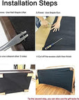 Upholstery Black Cambric Dust Cover Fabric Replacement 62" X 118"(Fire Retardant Dust Cover Fabric 3Yds)