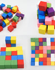 Unfinished Wooden Blocks 1Cm, Pack of 500 Small Wood Cubes for Crafts and DIY Home Decor