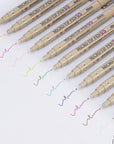 [12 Colors] 05 Micro, Fineliner Pen Set Ink, Fine Point Pen,Multi-Liner, Sketching, Anime,Artist Illustrating/Technical Drawing,Office Documents