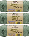 Caron Bulk Buy Simply Soft Heather Yarn (3-Pack) Woodland H9700H-9503