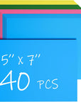 40 Sheets White Cardstock 5X7 Cardstock Paper, 80Lb/230Gsm Thick Paper Card Stock White Blank Cardstock Thick Printer Paper Cardstock for Greeting Cards, Invitations, Postcards, DIY Cards