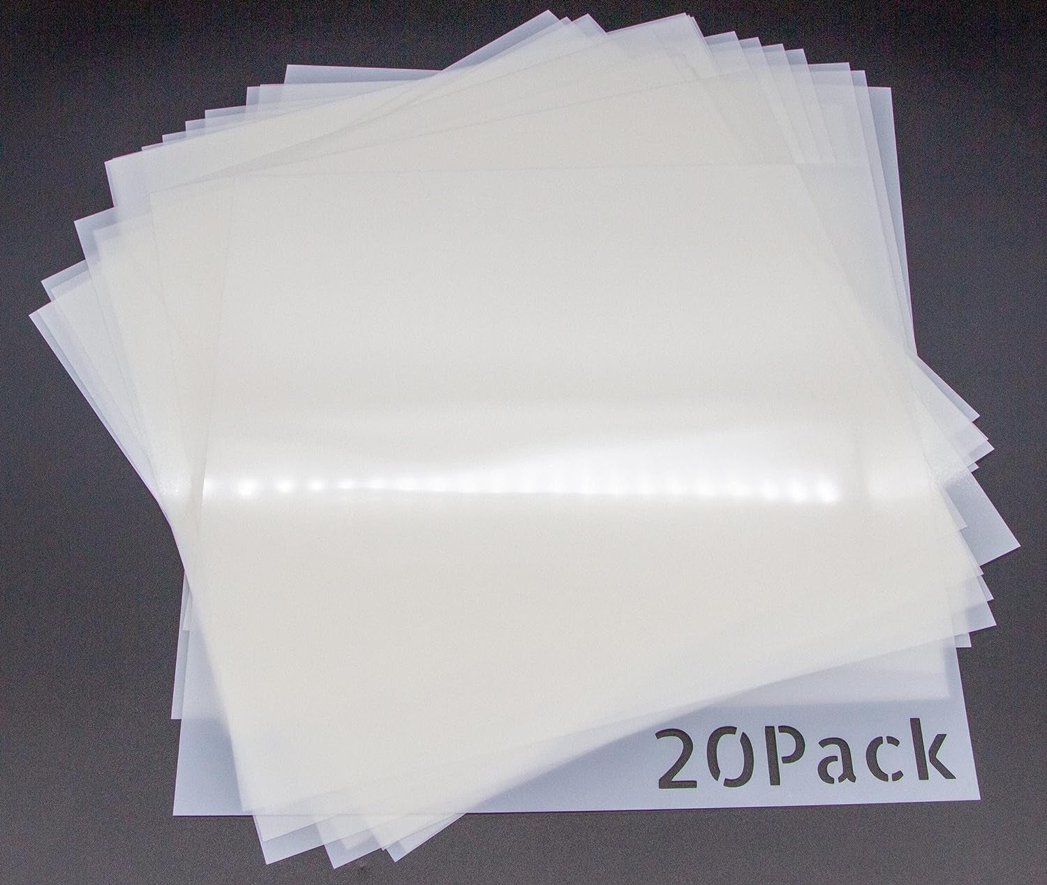 20 Pack 7.5Mil Mylar Sheets, 12 X 12 Inch Stencil Paper for Cricut, Laser Cutting, Template Plastic for Quilting, Blank Plastic Sheets for Crafts, Food Grade Mylar Stencil Sheets