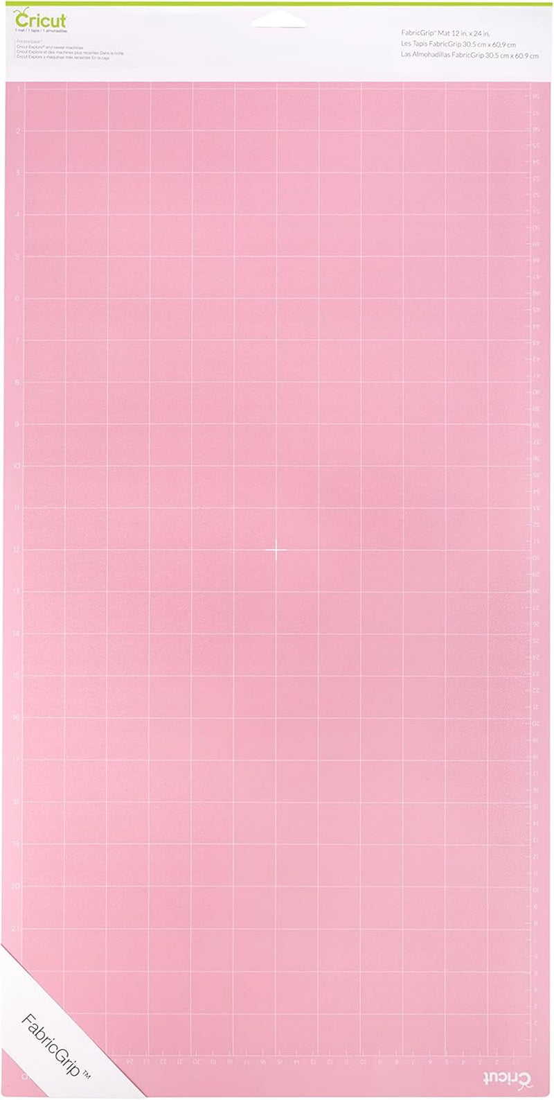 Fabricgrip Adhesive Cutting Mat 12"X24", High Density Fabric Craft Cutting Mat, Made of Quality Material to Withstand Increased Pressure. Use for  Explore Air 2/ Maker, (1 CT)