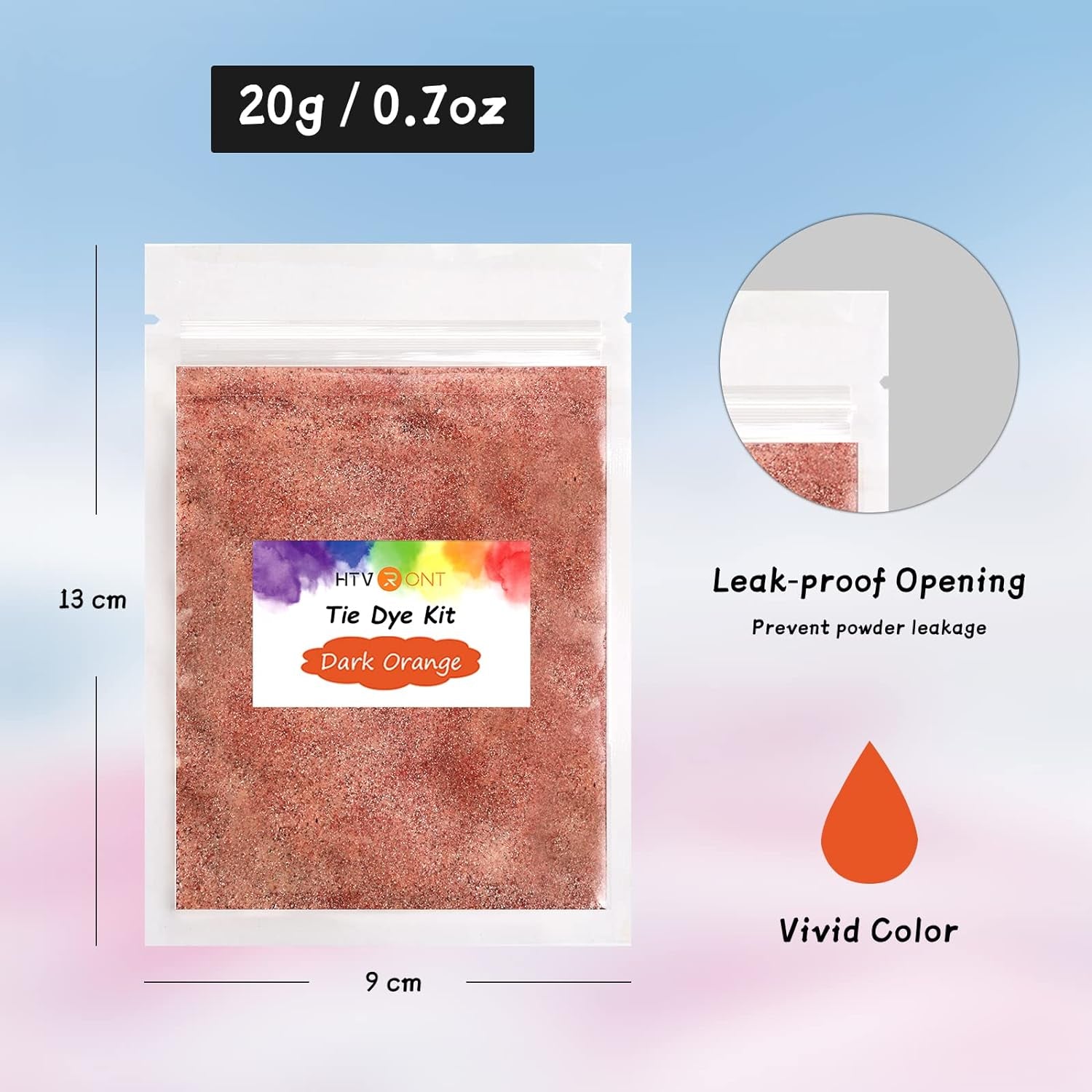 Tie Dye Powder - 8 Colors 160G/5.6Oz Tie Dye Refill Powder Packets, Non-Toxic Tye Dye for Kids Adults, Fabric Tie Dye Powder Bulk for Shirts, Clothing, Group, Festival Designs