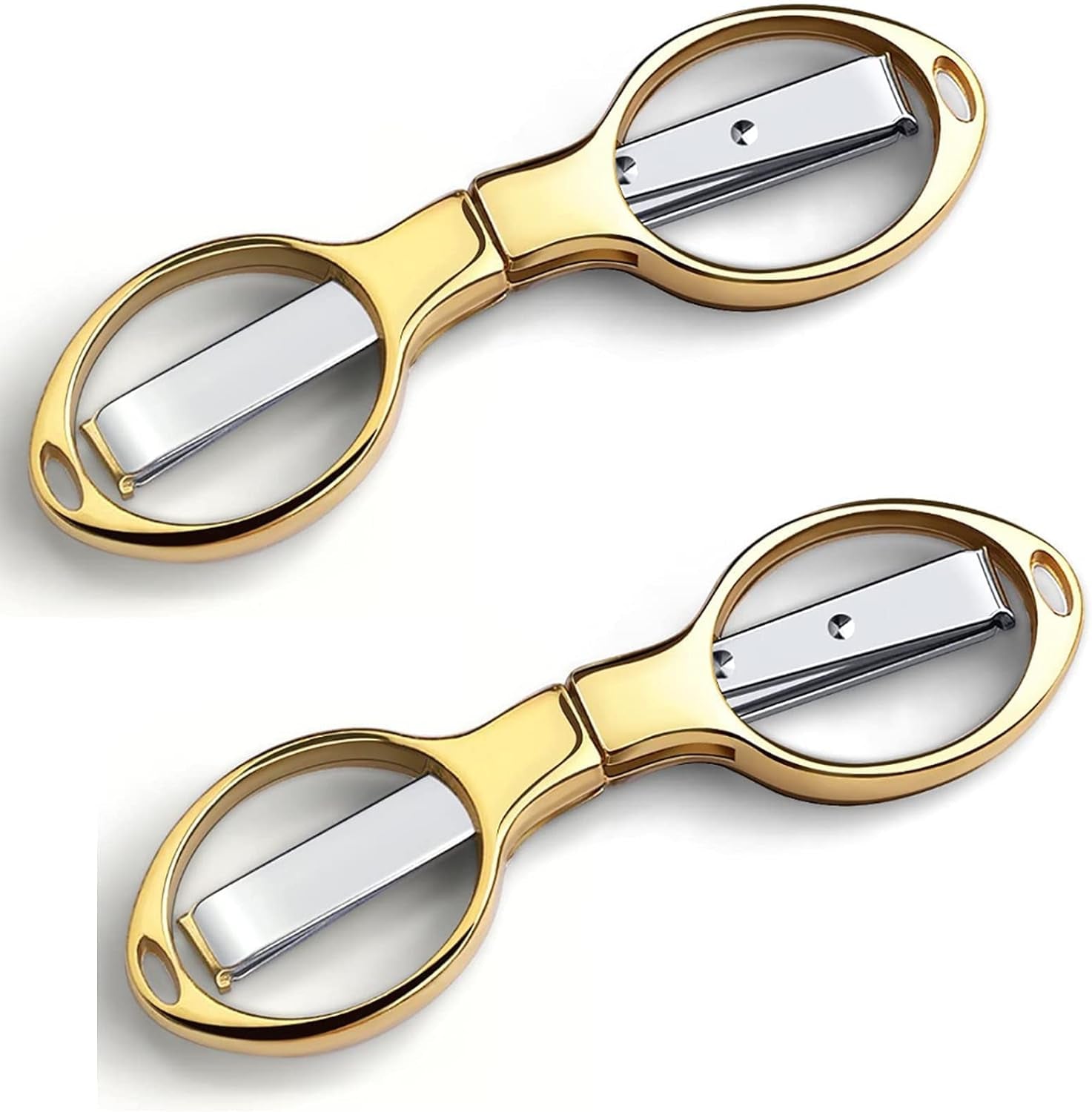 Folding Scissors,Tsa-Compliant and Portable,Compact Enough to Fit in Your Purse,Safe Portable Travel Scissors,Small Scissors,Stainless Steel Retractable Scissors,Fishing Scissors,1 Pcs