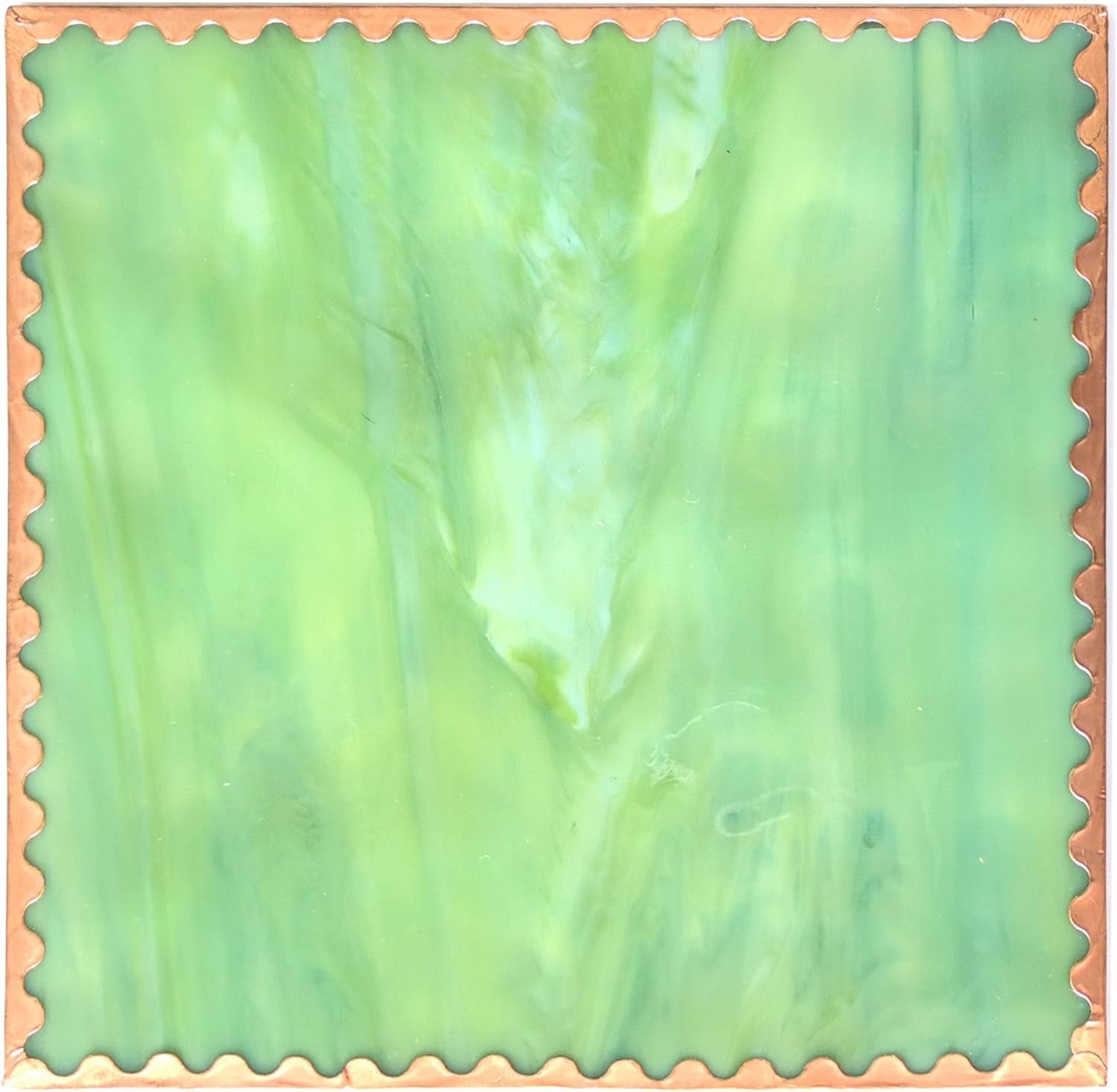 Double Edged Scalloped Copper Foil Tape for Stained Glass, DIY Handicrafts, Crafting (Small Scalloped)