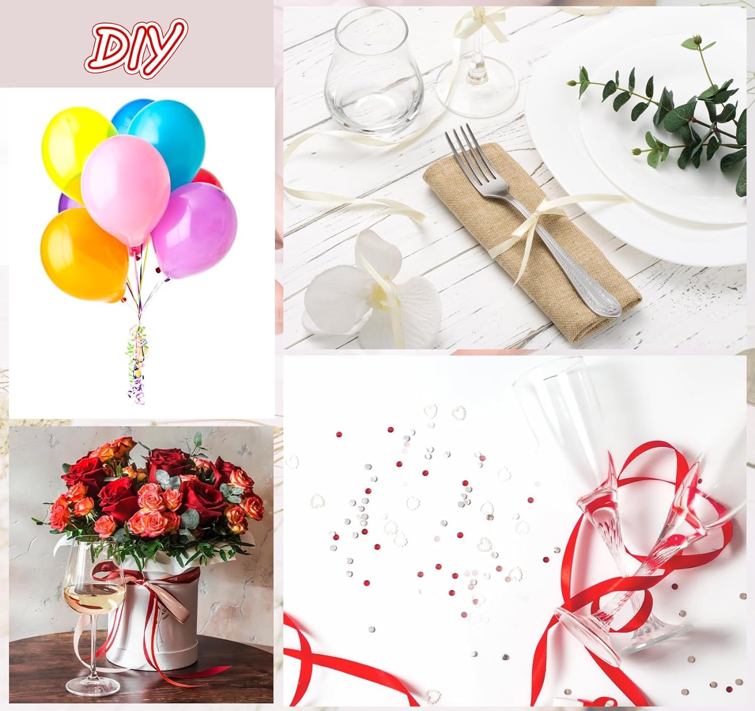 18 Colors Double Faced Satin Ribbon Polyester,1/8 Inch Solid Fabric Ribbon Roll for Gift Wrapping, DIY Crafts, Wedding Birthday Party Decorations