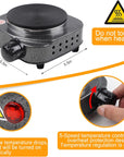 Candle Making Kit with Electronic Hot Plate,Candle Wax Melter for Melting Wax,Including Cadle Pot, Wax Melter Hot Plate,2Lb Soy Wax,Stain Spoon,Cotton Wicks,Center Devices,Wick,Thermometer.