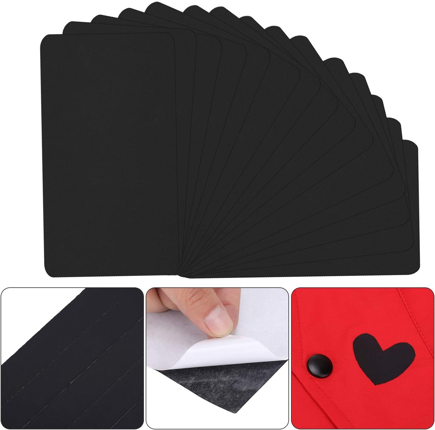 Self-Adhesive Nylon Waterproof Repair Patches for Clothing down Jacket Tent Clothes Bag (20 X 10 Cm), 8 Pieces