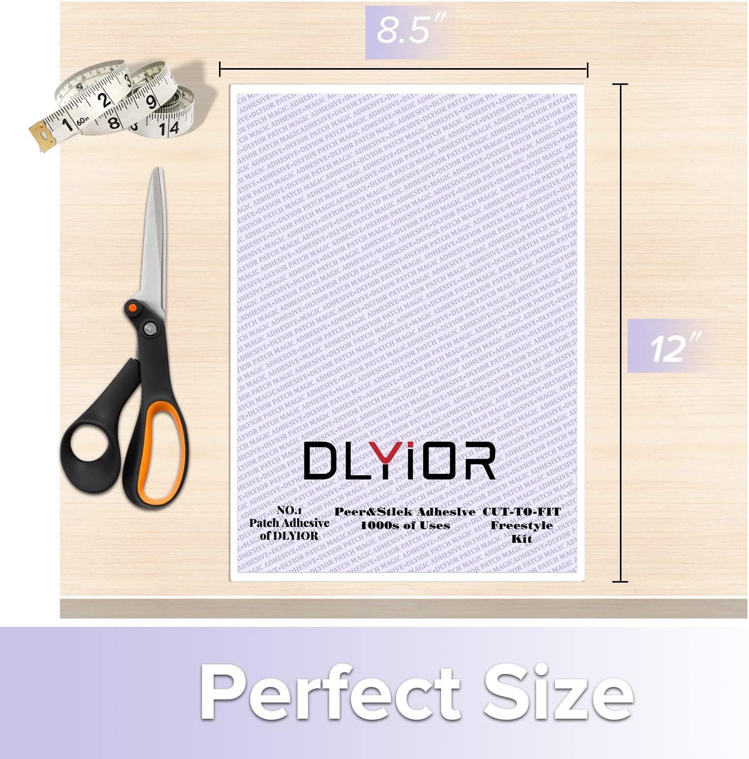 Patch Magic Adhesive, Washable Double-Sided Glue for Iron on Patches and Cut to Fit Freestyle Girl Scout Patches Kit.(2 Pack)