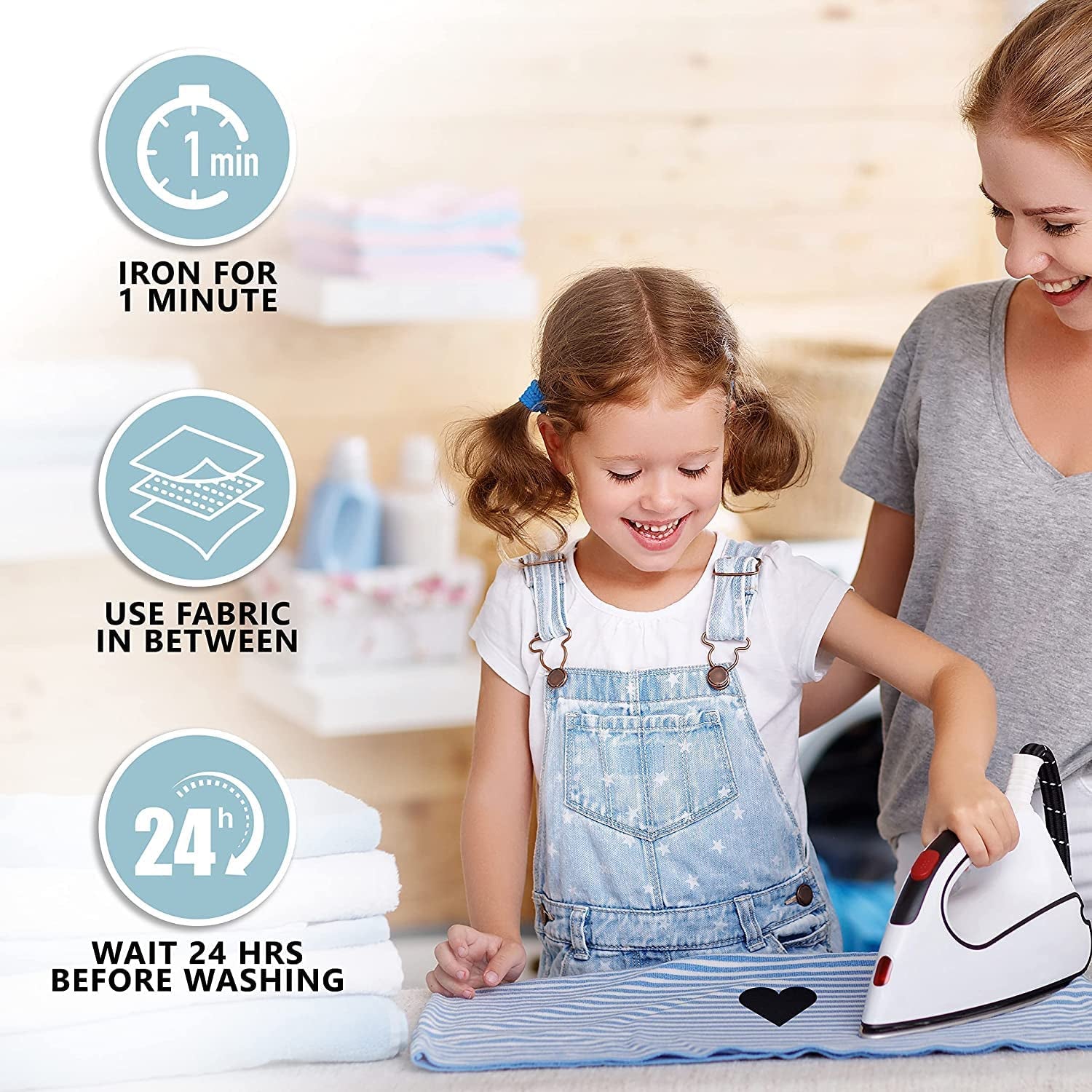 Iron Roll - 4" Width X 60" Length Iron on for Clothing, Pants Repair - Adhesive Fabric Patches - Easy to Use, Fast Result, No Sewing Needed - Black