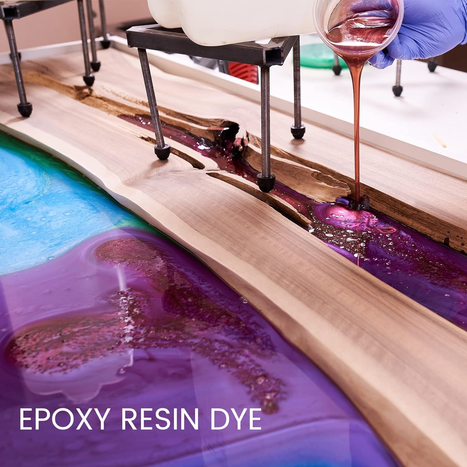 20 Colors Mica Powder for Epoxy Resin - 10G Each Bottle Shimmer Large Amount Pigment Powder Shimmer Cosmetic Grade Mica Powder for Soap Making, Lip Gloss, Candle Dye, Bath Bombs, Nails