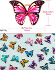 56 Pieces Butterfly Charms Butterfly Pendants Kawaii Charms for Jewelry Making DIY Necklace Bracelets Accessories