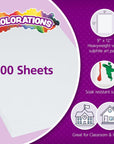 Art Paper, 9" X 12" Painting & Craft Paper, Finger Paints, Watercolor, Tempera, Drawing, Art Room & Homeschool Crafts 100 Sheets