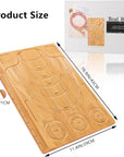 Wooden Bead Boards for Jewelry Making with Box, 16.9 X 11.4” Bamboo Beading Board for Bracelet Necklaces Making, Beginners Bead Design Board Measuring Beads Tray